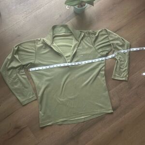 Patagonia Olive Green Long Sleeve Quarter Zip Top
